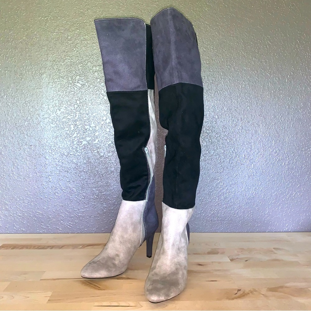 Rialto Knee High Patchwork Heels Size6 New